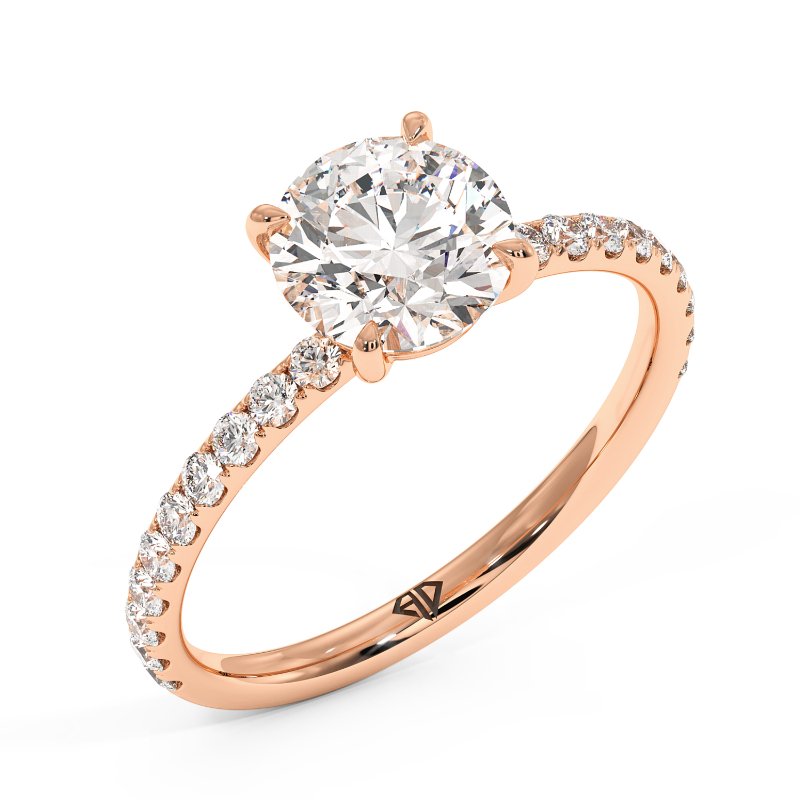 18K Rose Gold Auriella Engagement Ring