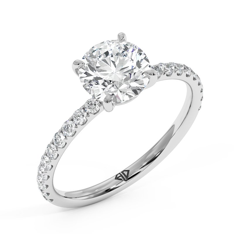 18K White Gold Auriella Engagement Ring