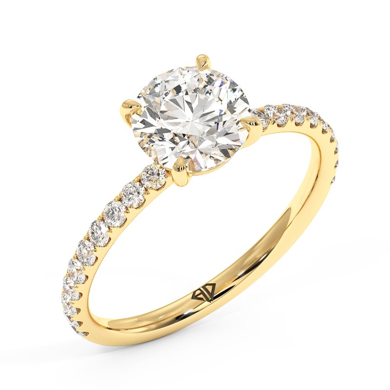 18K Yellow Gold Auriella Engagement Ring