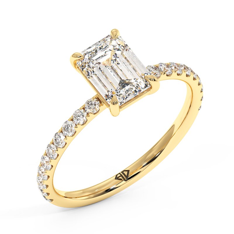 18K Yellow Gold Auriella Engagement Ring