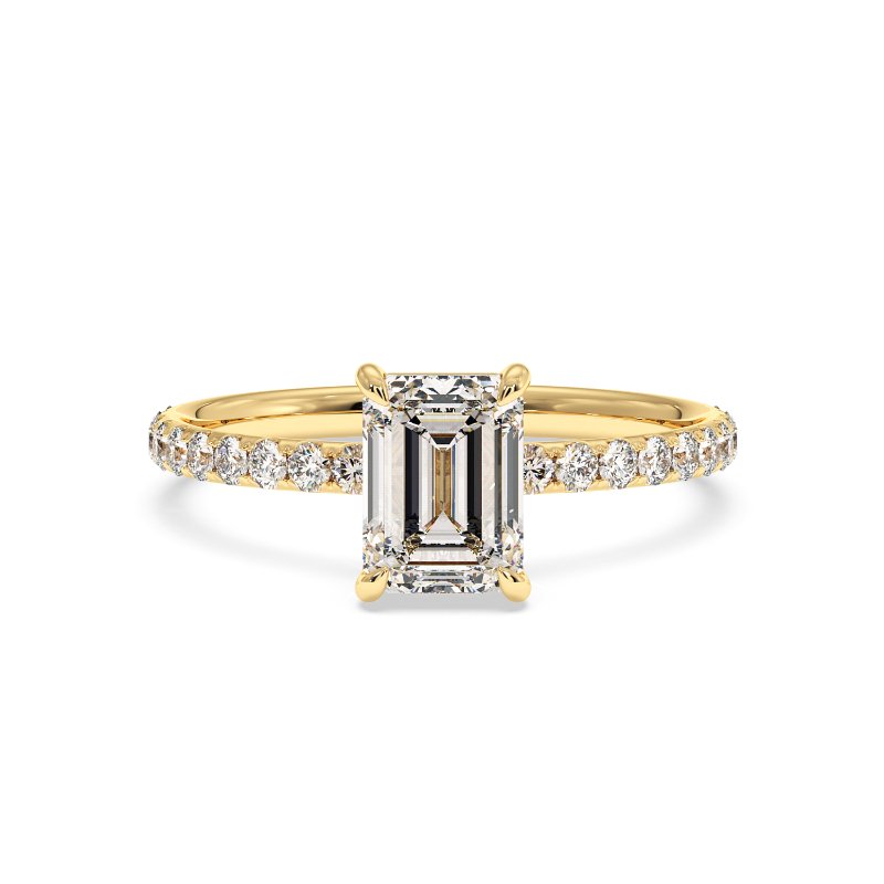 18K Yellow Gold Auriella Engagement Ring