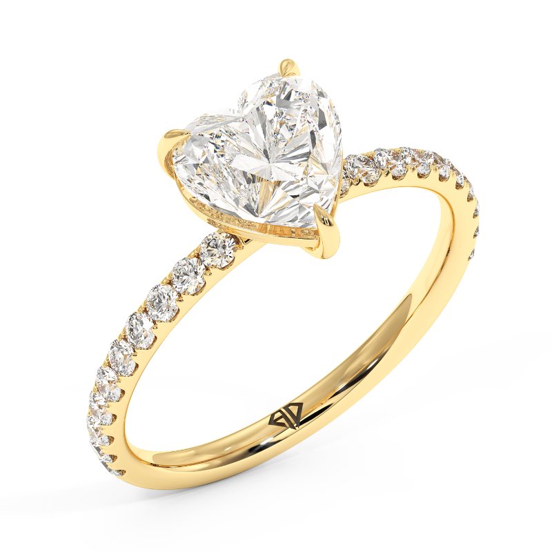 18K Yellow Gold Auriella Engagement Ring