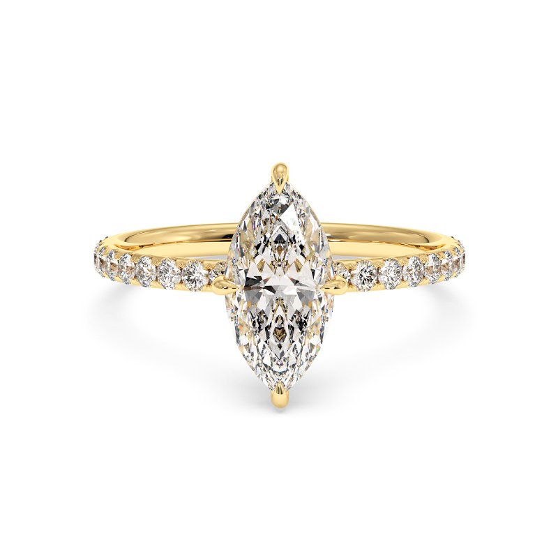 18K Yellow Gold Auriella Engagement Ring