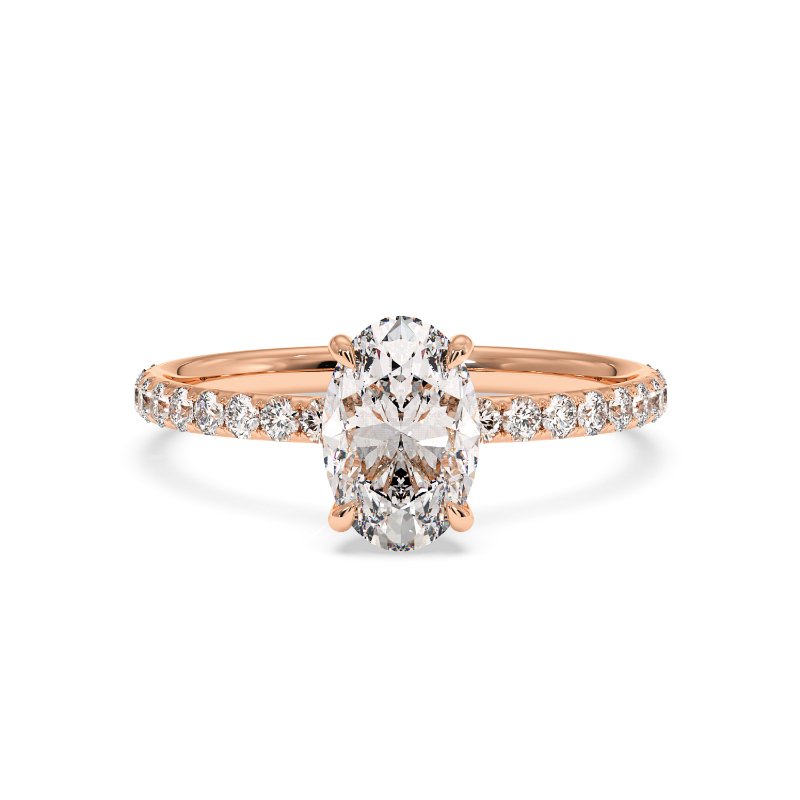 18K Rose Gold Auriella Engagement Ring