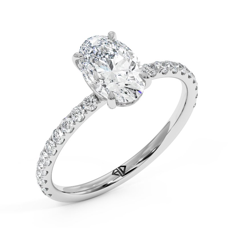 18K White Gold Auriella Engagement Ring