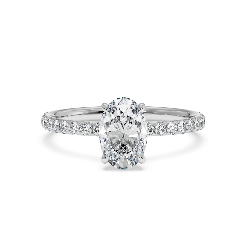 18K White Gold Auriella Engagement Ring