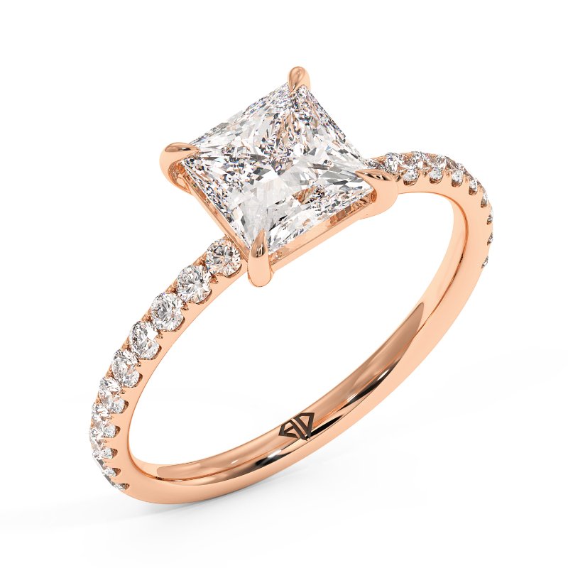 18K Rose Gold Auriella Engagement Ring