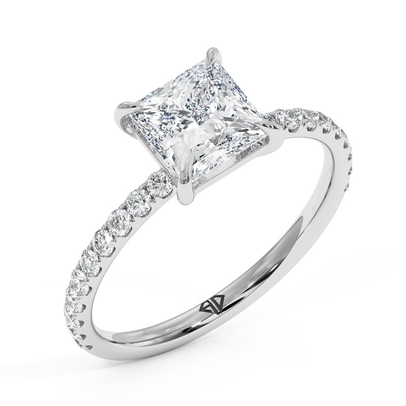 18K White Gold Auriella Engagement Ring