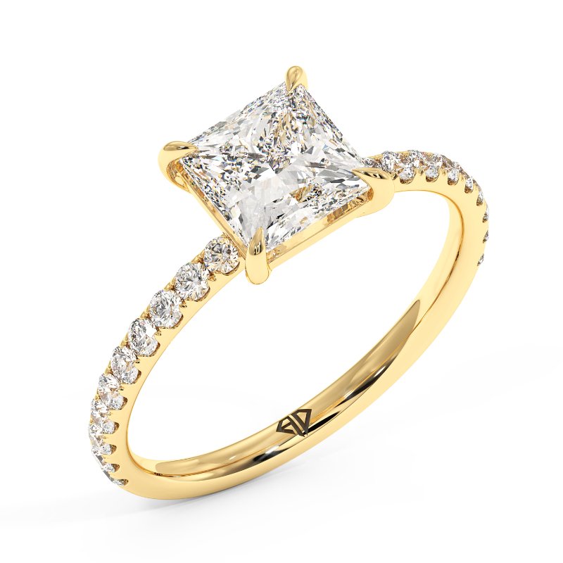 18K Yellow Gold Auriella Engagement Ring