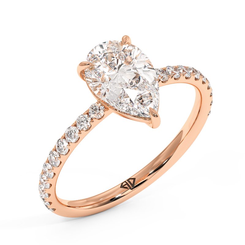 18K Rose Gold Auriella Engagement Ring