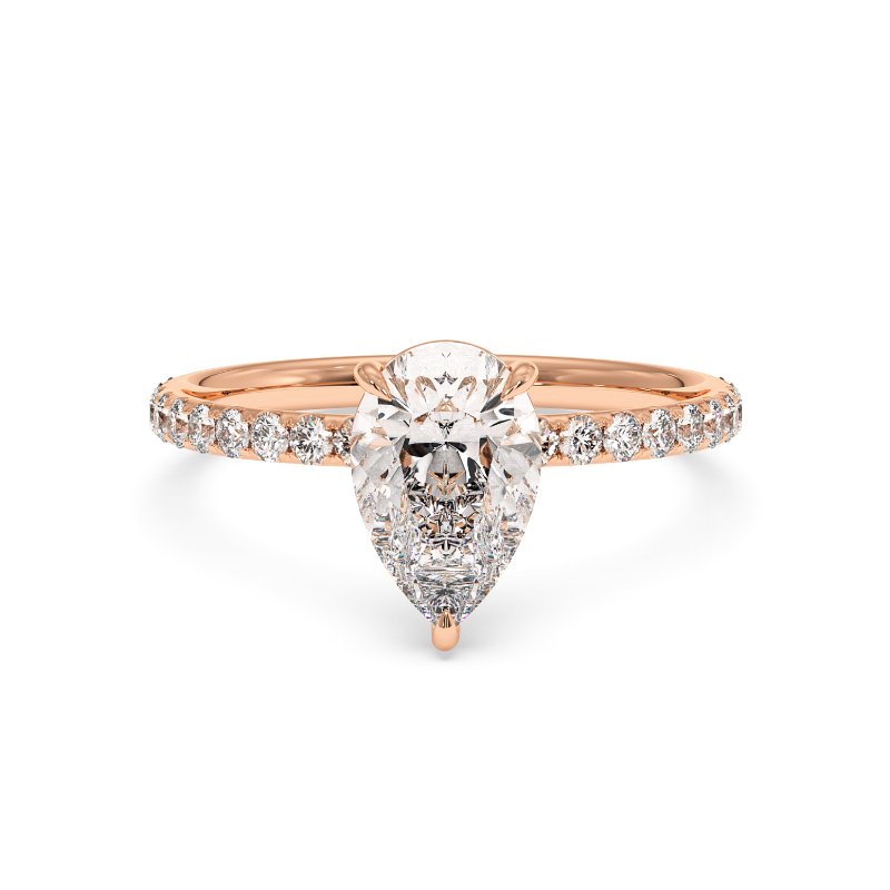 18K Rose Gold Auriella Engagement Ring