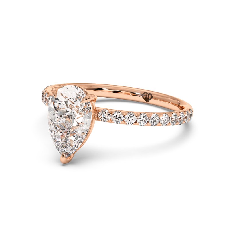 18K Rose Gold Auriella Engagement Ring