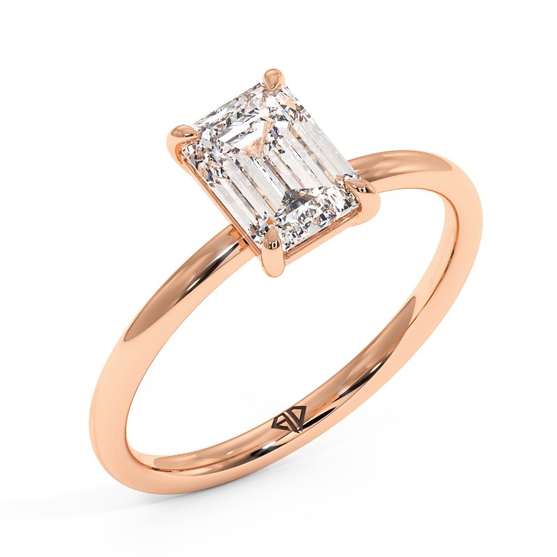 18K Rose Gold Fiora Engagement Ring