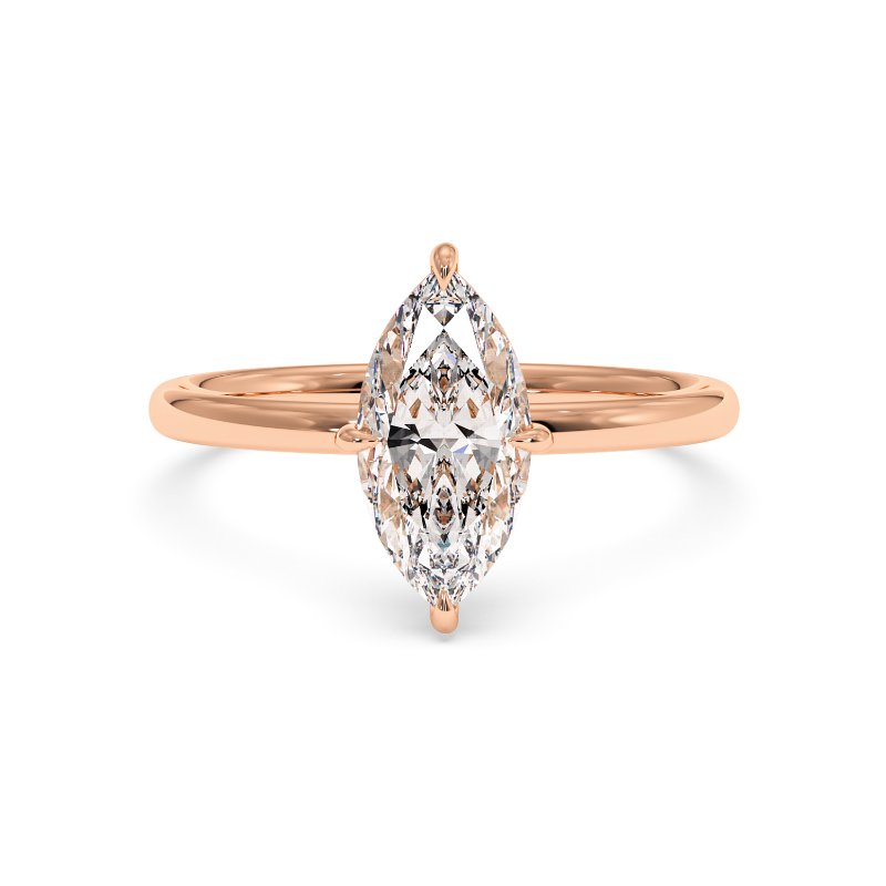 18K Rose Gold Fiora Engagement Ring