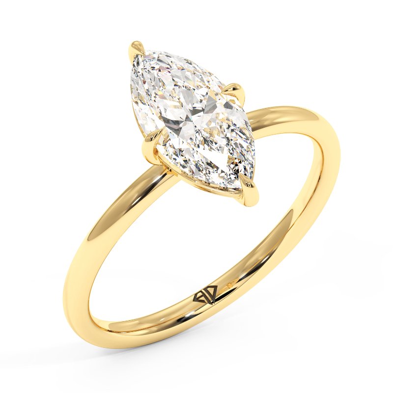 18K Yellow Gold Fiora Engagement Ring