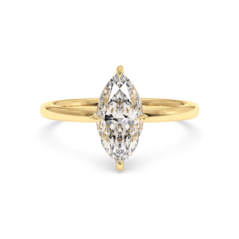 18K Yellow Gold Fiora Engagement Ring