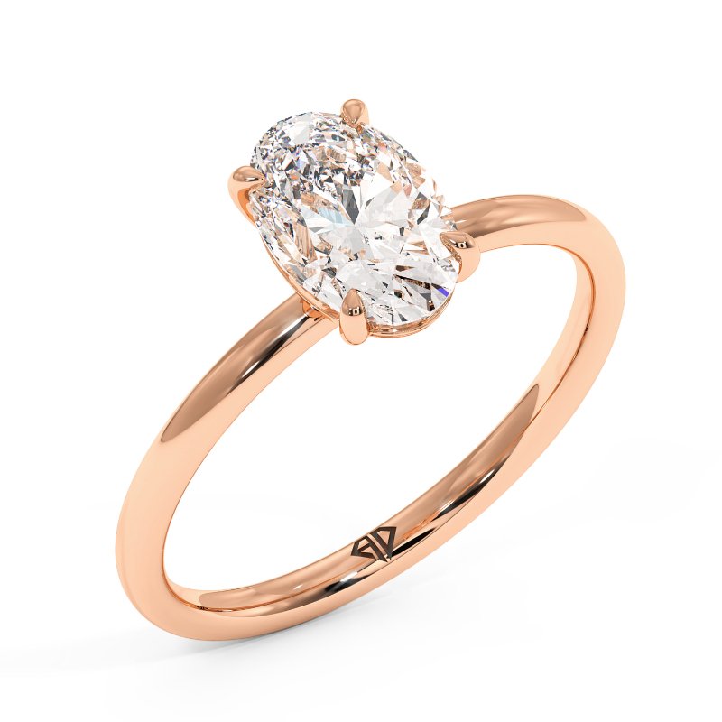 18K Rose Gold Fiora Engagement Ring