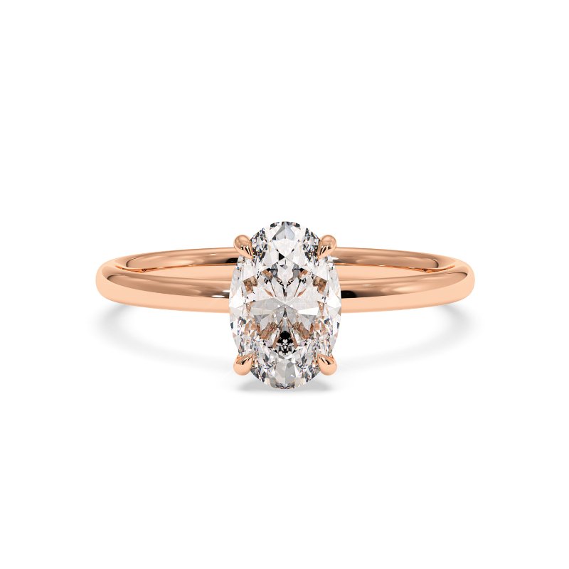 18K Rose Gold Fiora Engagement Ring