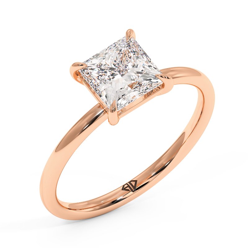 18K Rose Gold Fiora Engagement Ring