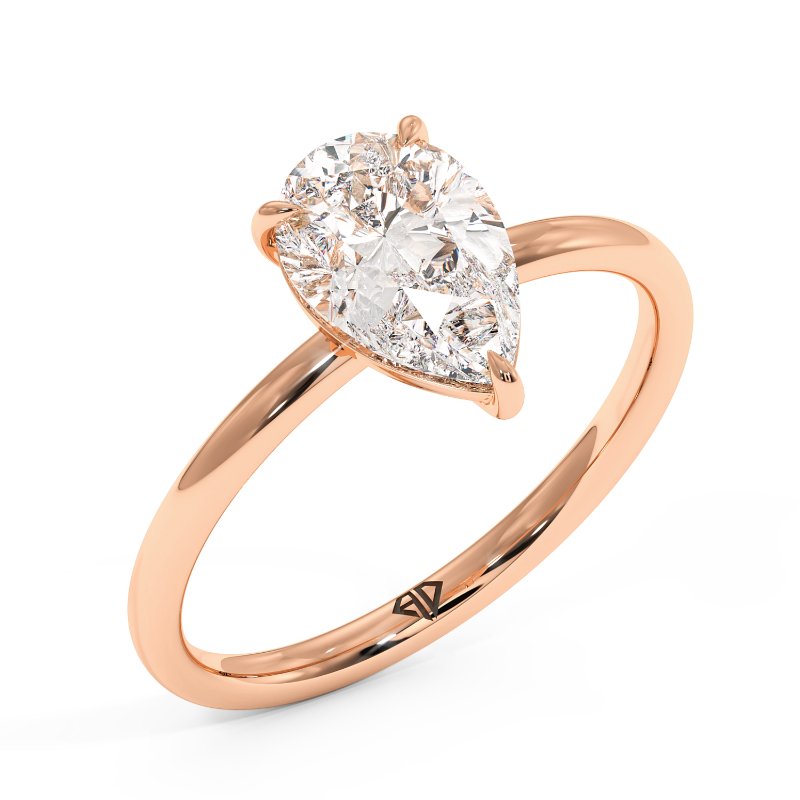 18K Rose Gold Fiora Engagement Ring