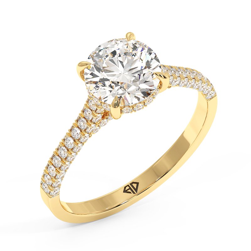 18K Yellow Gold Thea Engagement Ring