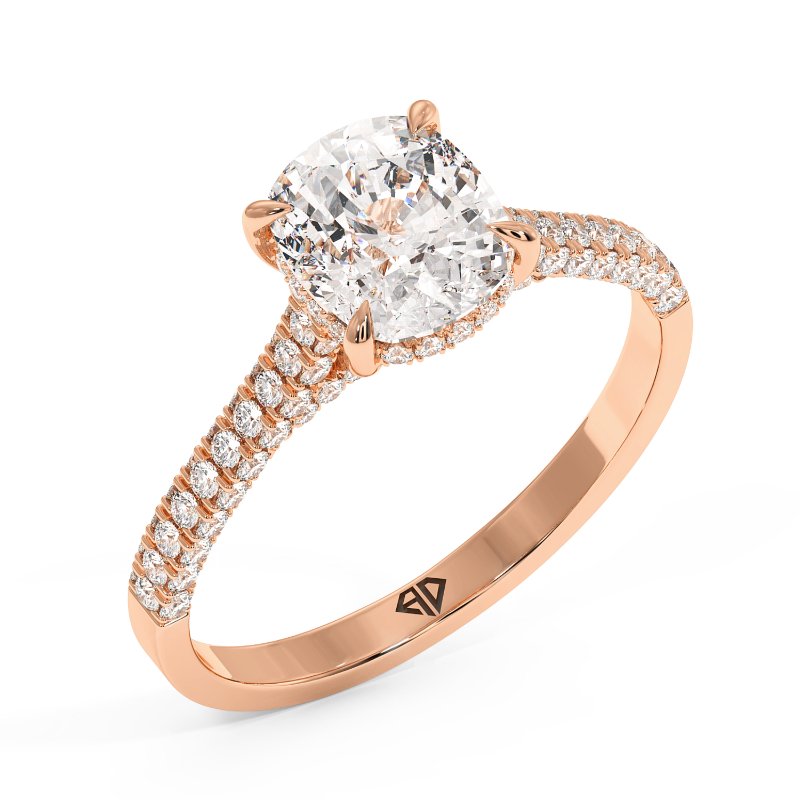 18K Rose Gold Thea Engagement Ring