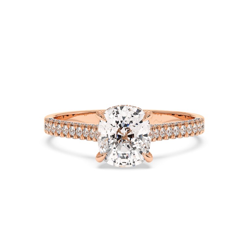 18K Rose Gold Thea Engagement Ring