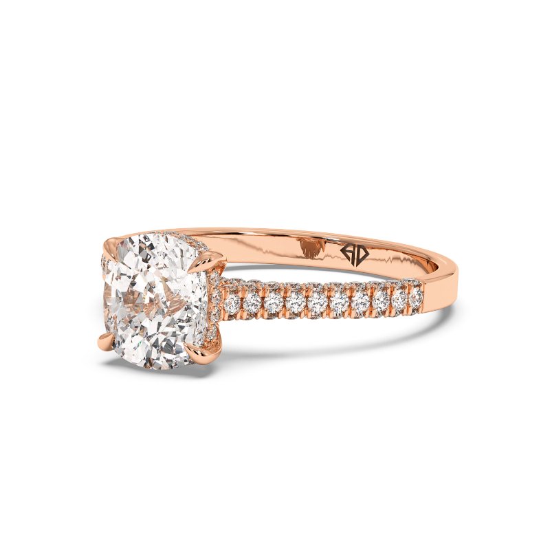 18K Rose Gold Thea Engagement Ring