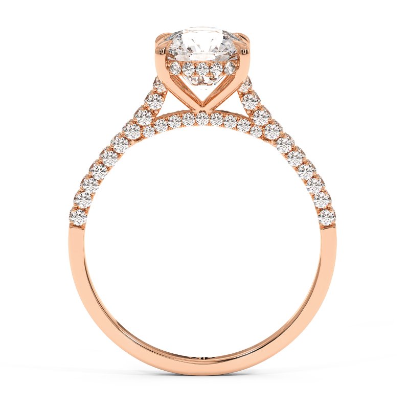 18K Rose Gold Thea Engagement Ring