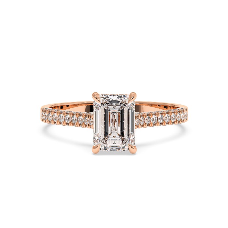 18K Rose Gold Thea Engagement Ring