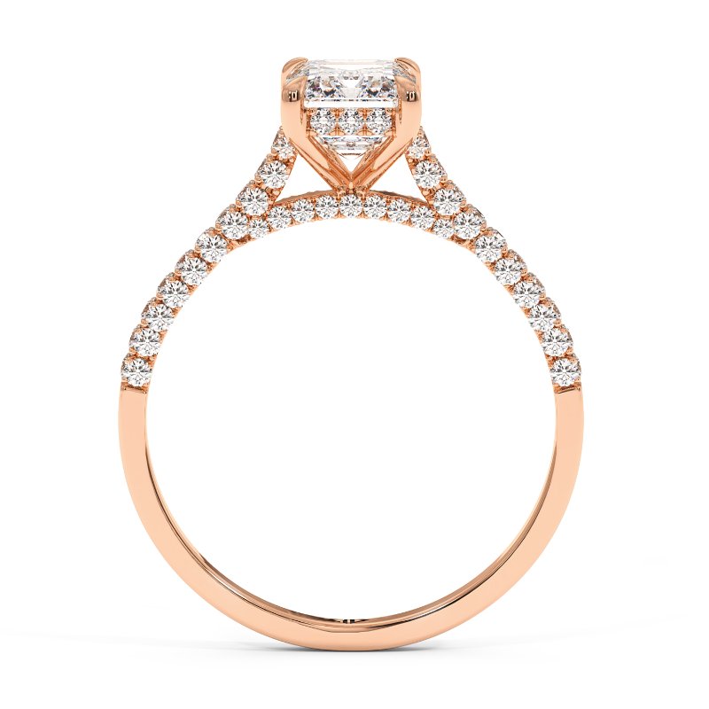 18K Rose Gold Thea Engagement Ring