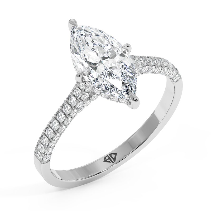 18K White Gold Thea Engagement Ring