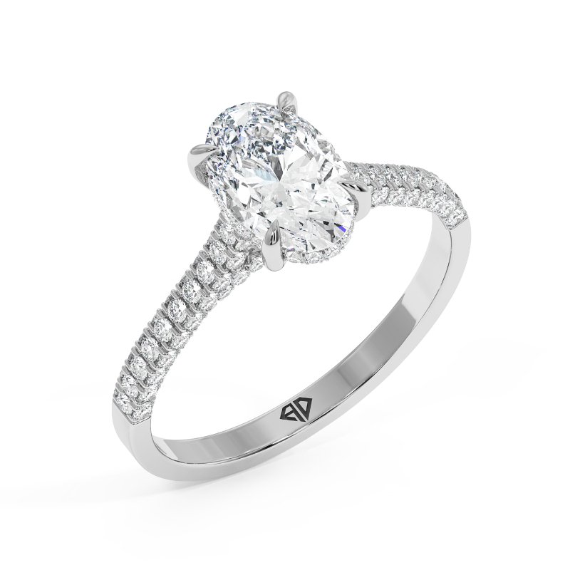 18K White Gold Thea Engagement Ring