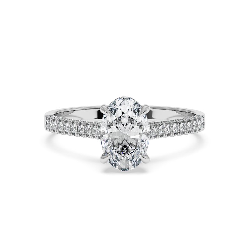 18K White Gold Thea Engagement Ring