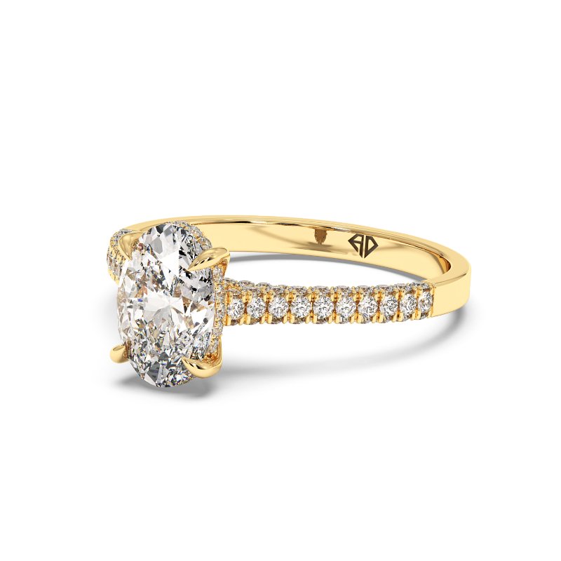 18K Yellow Gold Thea Engagement Ring