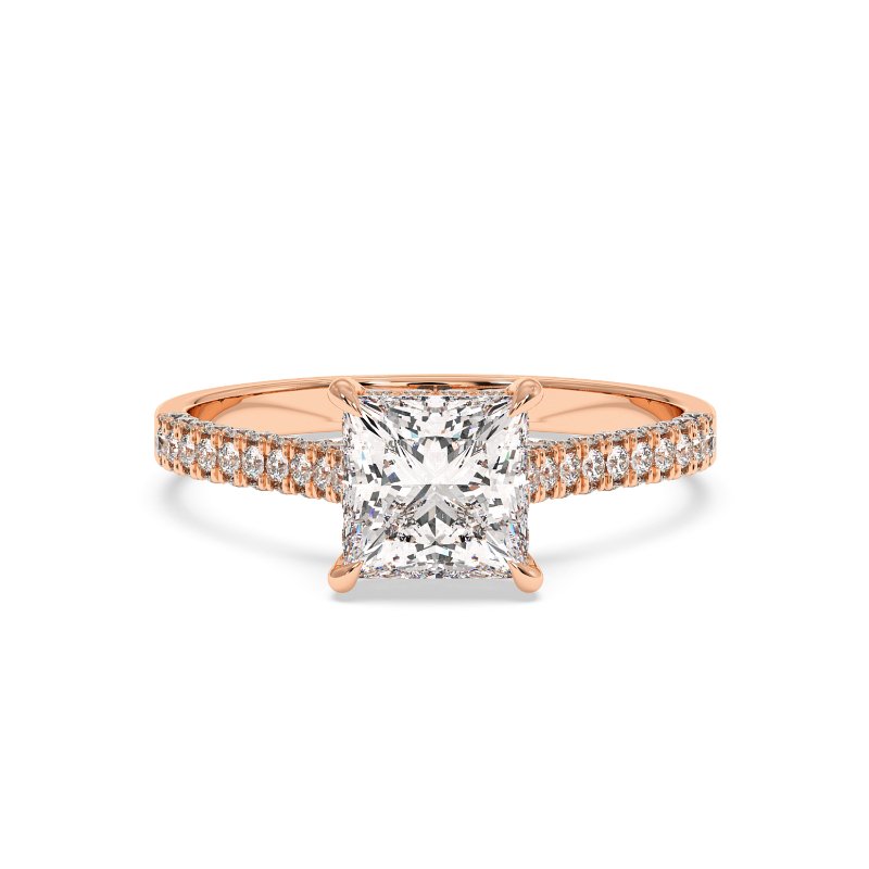 18K Rose Gold Thea Engagement Ring