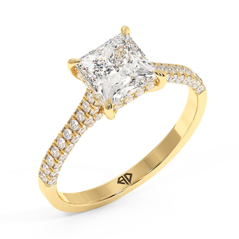 18K Yellow Gold Thea Engagement Ring