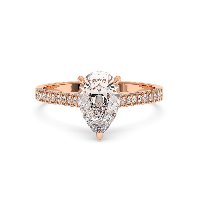 18K Rose Gold Thea Engagement Ring