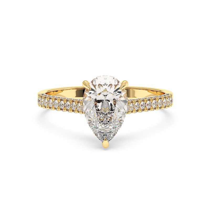 18K Yellow Gold Thea Engagement Ring