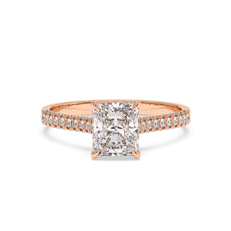 18K Rose Gold Thea Engagement Ring