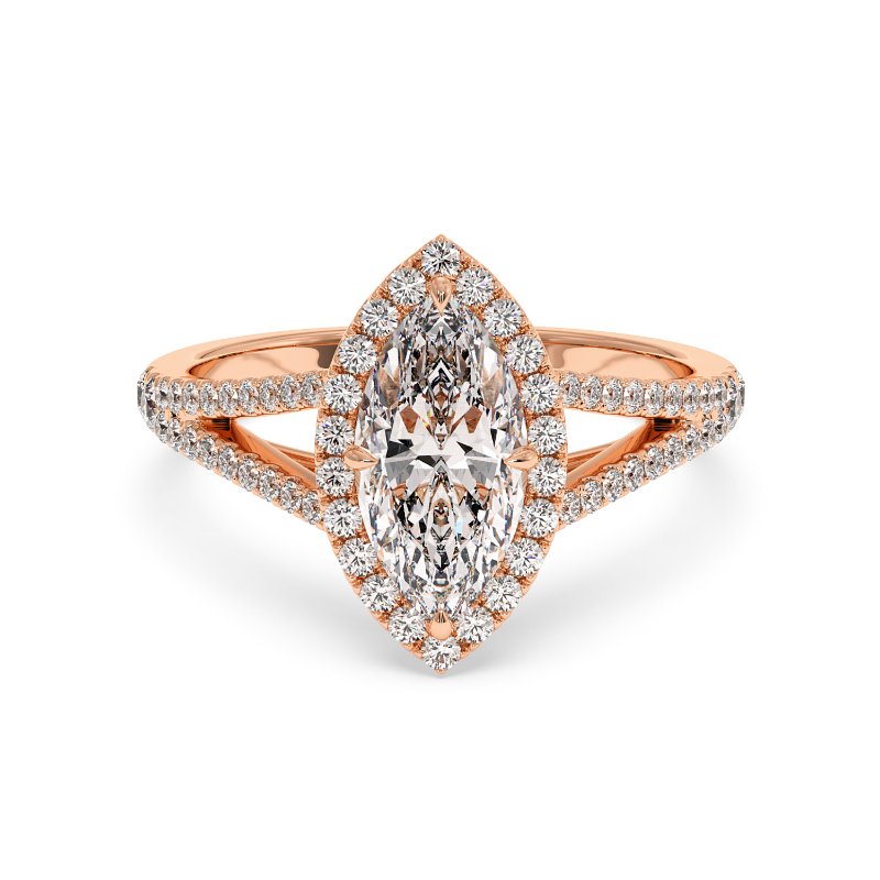 18K Rose Gold Odessa Engagement Ring