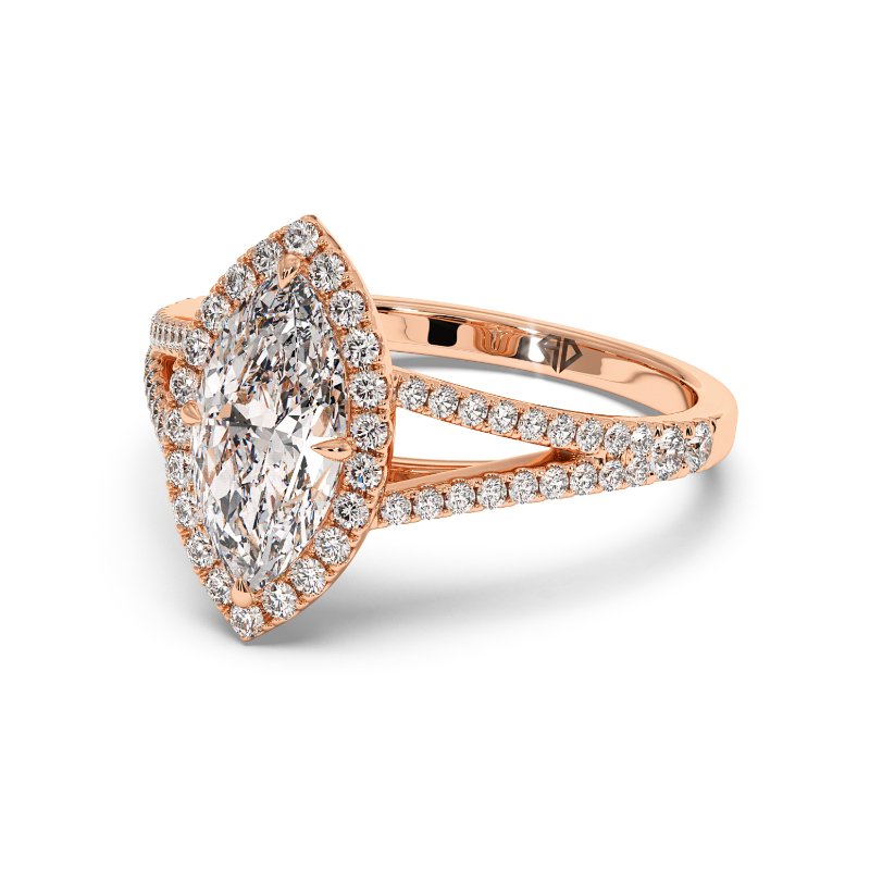 18K Rose Gold Odessa Engagement Ring