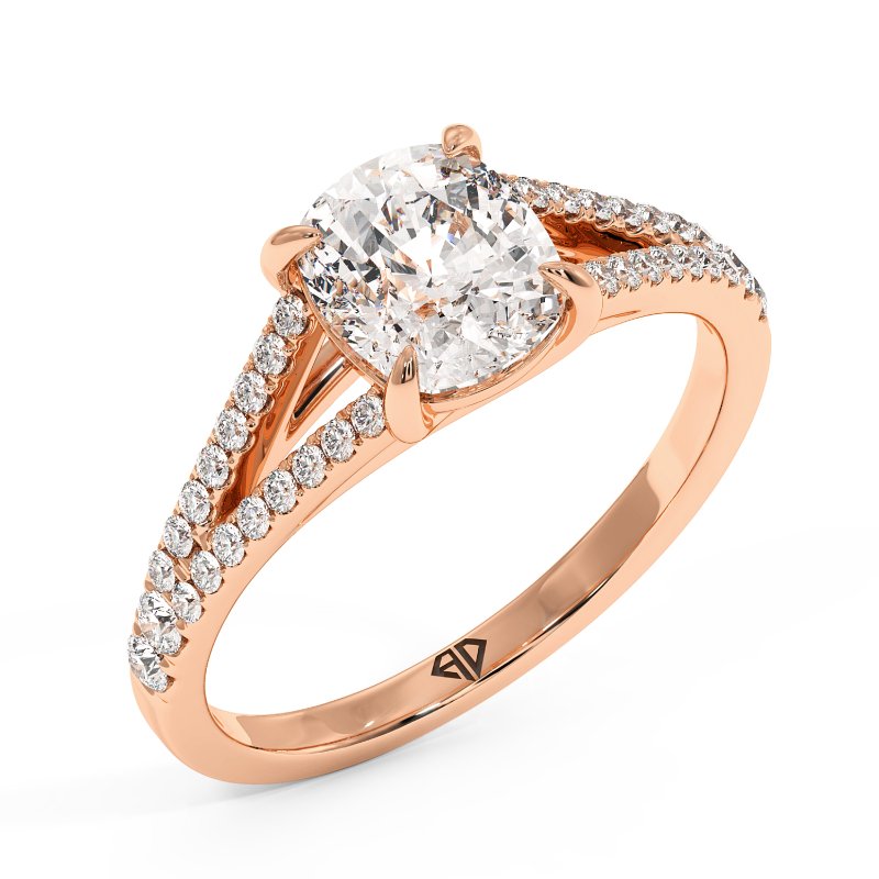 18K Rose Gold Felicity Engagement Ring