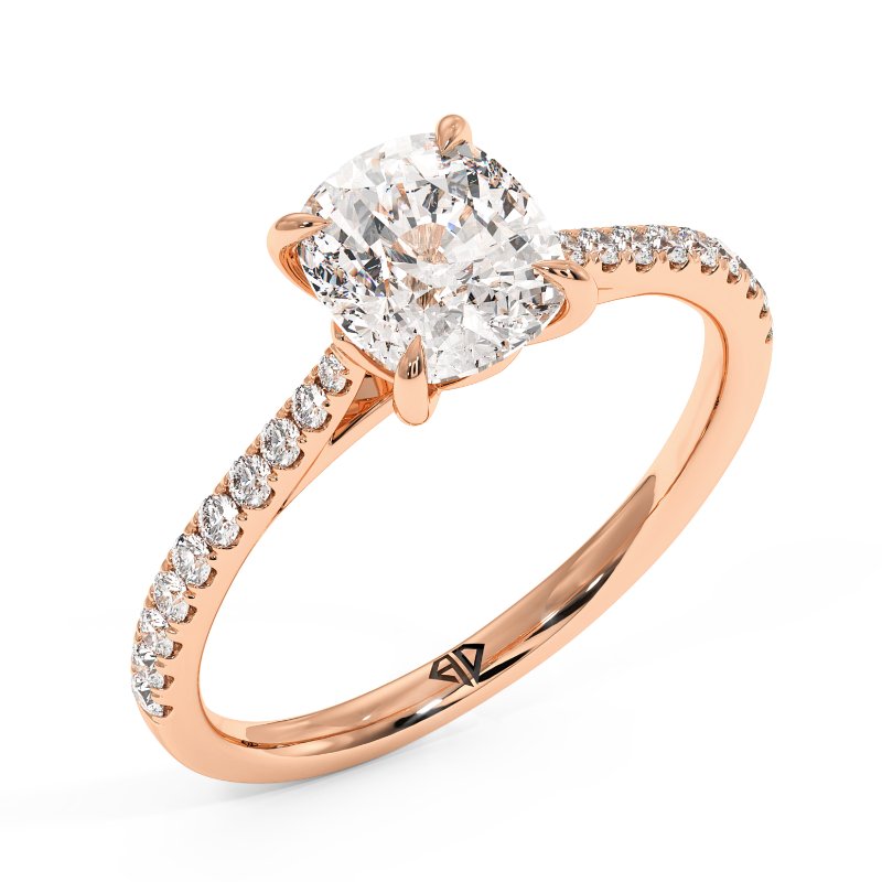 18K Rose Gold Avalyn Engagement Ring