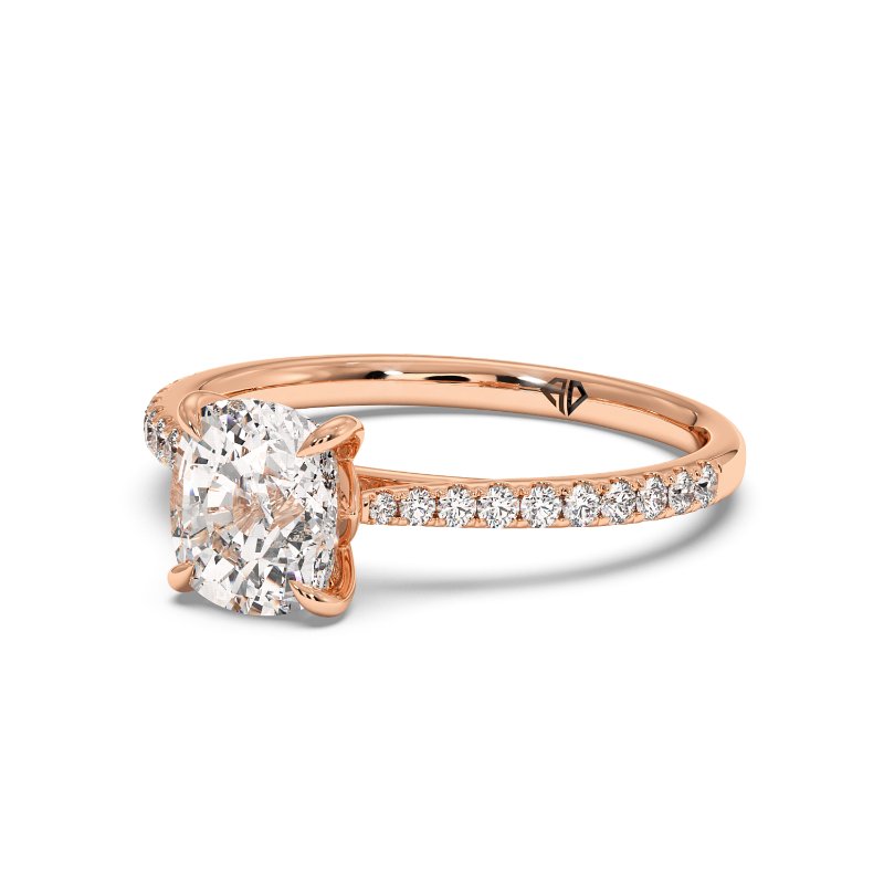 18K Rose Gold Avalyn Engagement Ring