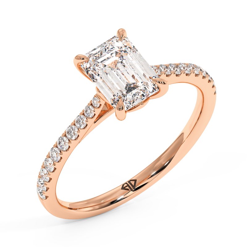 18K Rose Gold Avalyn Engagement Ring