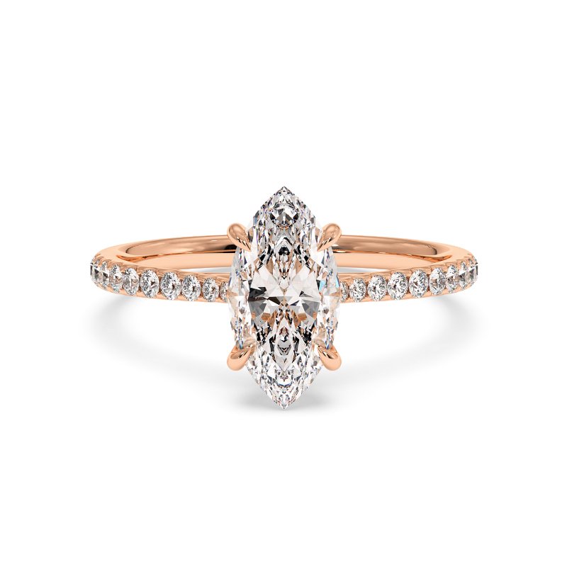 18K Rose Gold Avalyn Engagement Ring