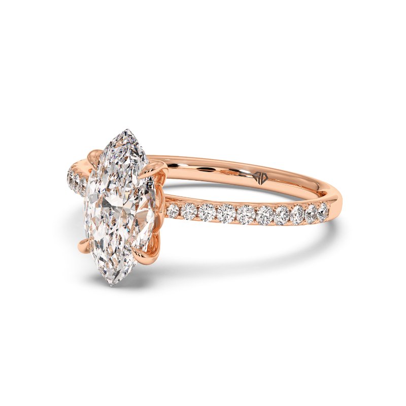 18K Rose Gold Avalyn Engagement Ring