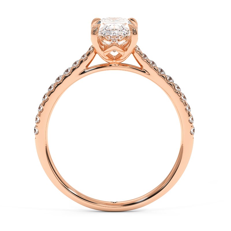 18K Rose Gold Avalyn Engagement Ring