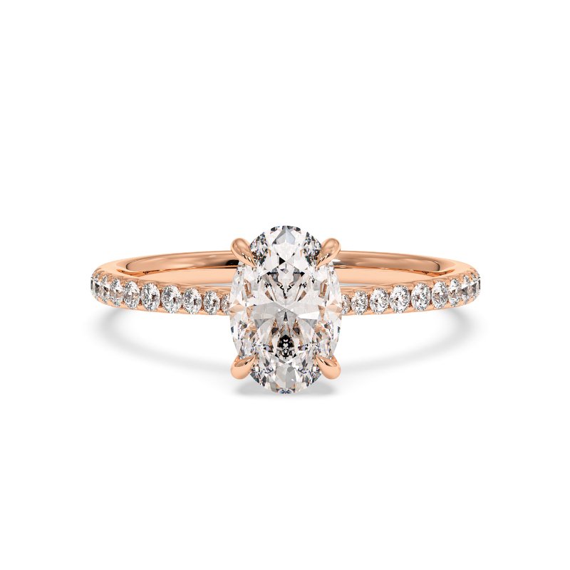 18K Rose Gold Avalyn Engagement Ring